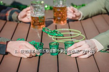 1、你覺得茅臺(tái)和五糧液哪個(gè)更適合收藏？為什么？