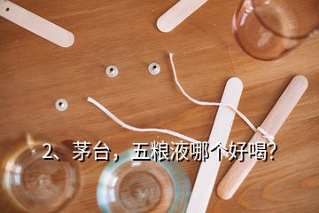 2、茅臺(tái)，五糧液哪個(gè)好喝？