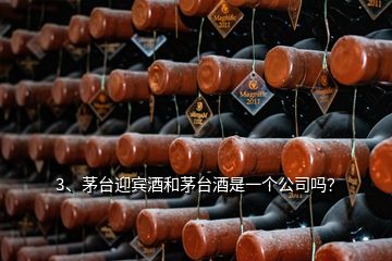 3、茅臺迎賓酒和茅臺酒是一個公司嗎？