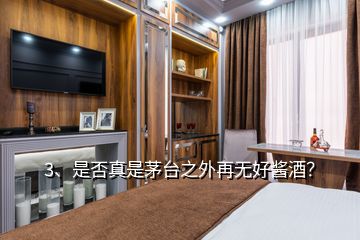 3、是否真是茅臺之外再無好醬酒？