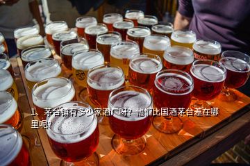 1、茅臺鎮(zhèn)有多少家酒廠呀？他們比國酒茅臺差在哪里呢？