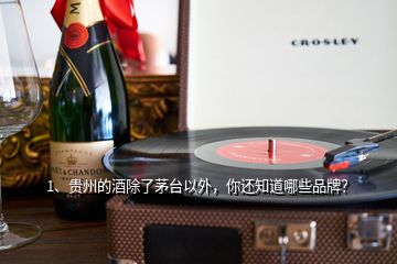 1、貴州的酒除了茅臺以外，你還知道哪些品牌？