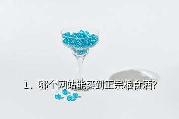 1、哪個(gè)網(wǎng)站能買到正宗糧食酒？