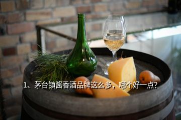 1、茅臺(tái)鎮(zhèn)醬香酒品牌這么多，哪個(gè)好一點(diǎn)？