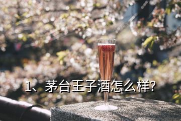 1、茅臺王子酒怎么樣？