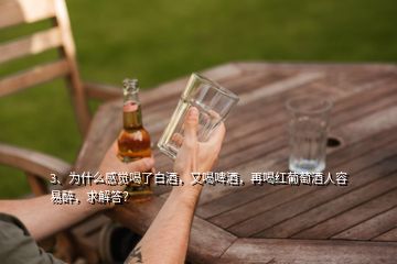 3、為什么感覺喝了白酒，又喝啤酒，再喝紅葡萄酒人容易醉，求解答？