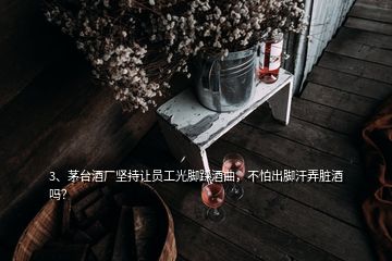 3、茅臺(tái)酒廠堅(jiān)持讓員工光腳踩酒曲，不怕出腳汗弄臟酒嗎？