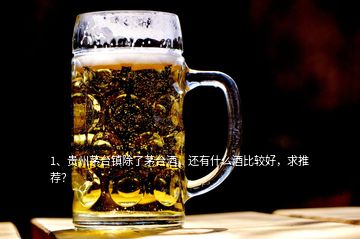 1、貴州茅臺(tái)鎮(zhèn)除了茅臺(tái)酒，還有什么酒比較好，求推薦？