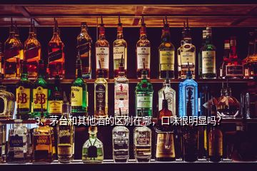 3、茅臺和其他酒的區(qū)別在哪，口味很明顯嗎？