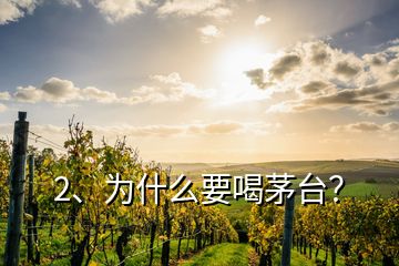 2、為什么要喝茅臺(tái)？