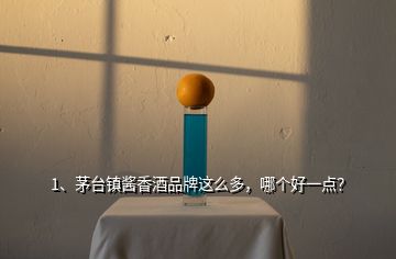 1、茅臺鎮(zhèn)醬香酒品牌這么多，哪個好一點？