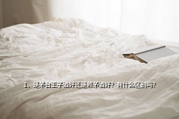 1、是茅臺王子酒好還是賴茅酒好？有什么區(qū)別嗎？