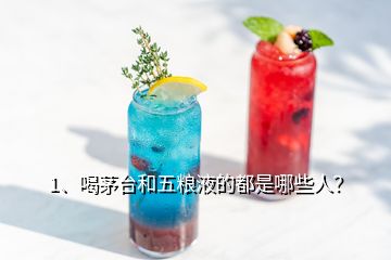 1、喝茅臺(tái)和五糧液的都是哪些人？