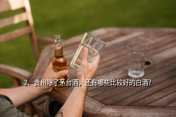 2、貴州除了茅臺酒，還有哪些比較好的白酒？