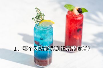 1、哪個網(wǎng)站能買到正宗糧食酒？