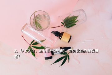 2、除了茅臺，還有哪些好喝的、性價比高的醬香白酒？