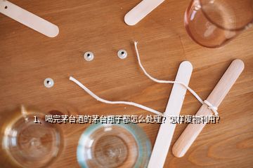 1、喝完茅臺(tái)酒的茅臺(tái)瓶子都怎么處理？怎樣廢物利用？