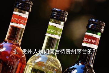 3、貴州人是如何看待貴州茅臺(tái)的？