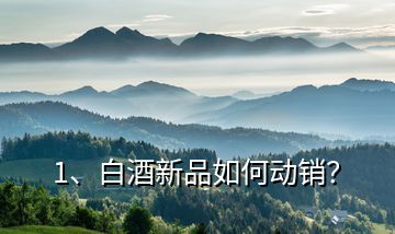 1、白酒新品如何動(dòng)銷？