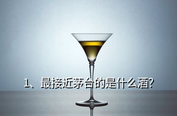 1、最接近茅臺的是什么酒？