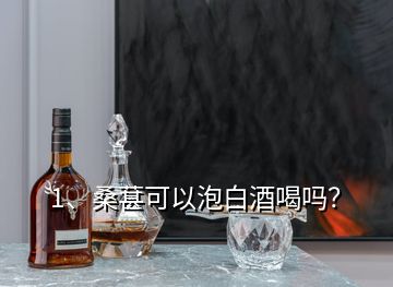 1、桑葚可以泡白酒喝嗎？