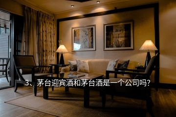3、茅臺(tái)迎賓酒和茅臺(tái)酒是一個(gè)公司嗎？