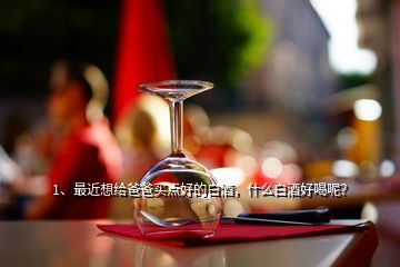 1、最近想給爸爸買點(diǎn)好的白酒，什么白酒好喝呢？