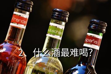 2、什么酒最難喝？