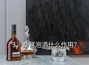 3、桑葚泡酒什么作用？