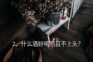 2、什么酒好喝而且不上頭？