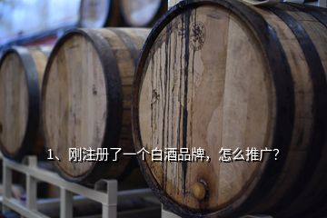 1、剛注冊了一個白酒品牌，怎么推廣？