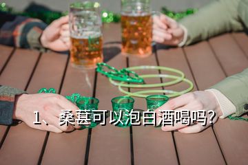 1、桑葚可以泡白酒喝嗎？