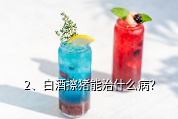 2、白酒擦豬能治什么??？