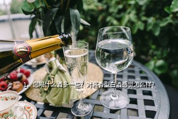 1、您喝什么酒多一些？對(duì)醬香型白酒感覺(jué)怎么樣？