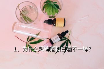 1、為什么喝啤酒和白酒不一樣？