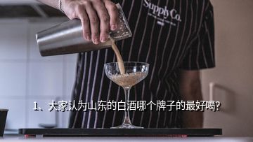 1、大家認(rèn)為山東的白酒哪個(gè)牌子的最好喝？