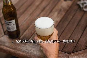 1、是每天喝二兩白酒好，還是每天喝一瓶啤酒好？