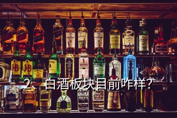 2、白酒板塊目前咋樣？