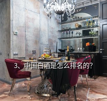 3、中國白酒是怎么排名的？