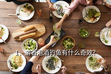 1、麝香泡酒釣魚有什么奇效？