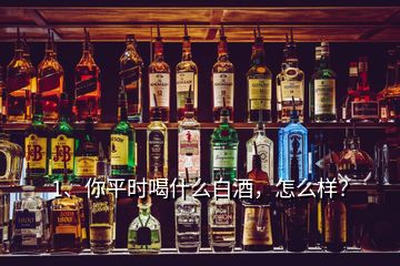 1、你平時喝什么白酒，怎么樣？