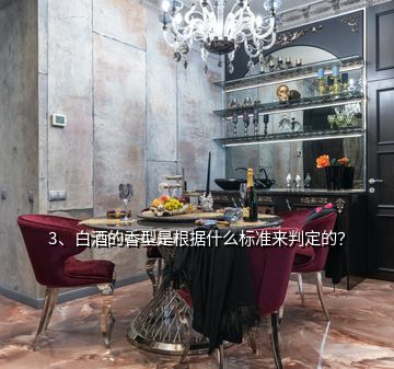 3、白酒的香型是根據(jù)什么標準來判定的？