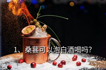 1、桑葚可以泡白酒喝嗎？