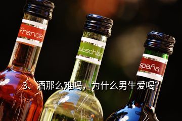 3、酒那么難喝，為什么男生愛喝？