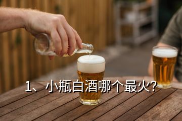 1、小瓶白酒哪個(gè)最火？