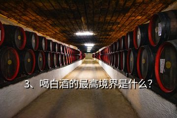 3、喝白酒的最高境界是什么？