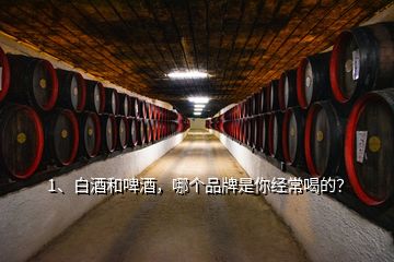 1、白酒和啤酒，哪個品牌是你經(jīng)常喝的？