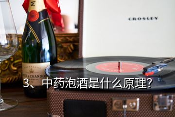 3、中藥泡酒是什么原理？