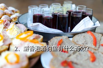 2、麝香泡酒釣魚有什么奇效？