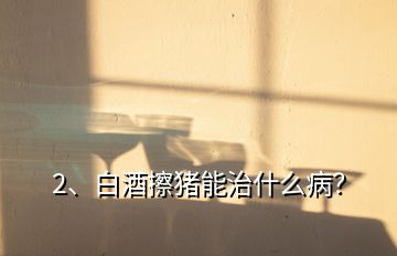 2、白酒擦豬能治什么??？